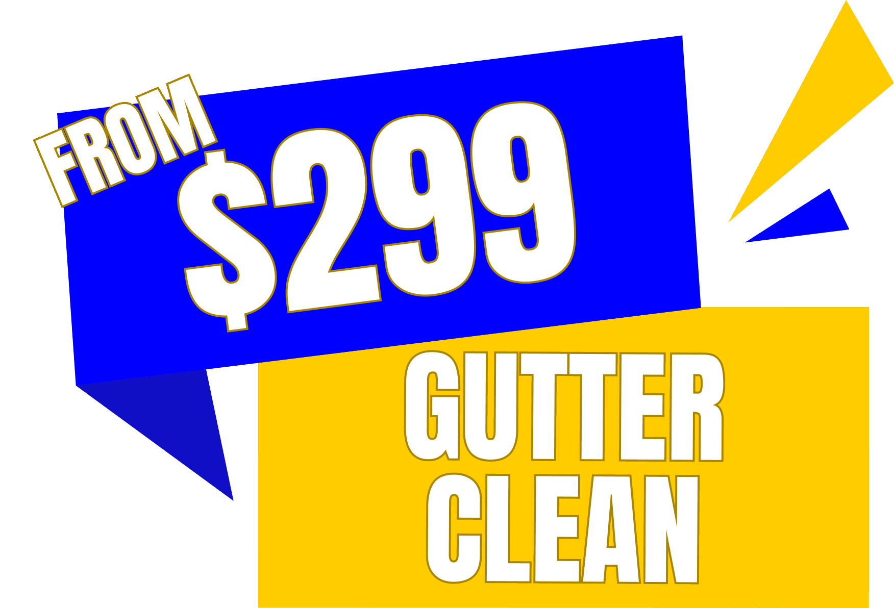 From $299 gutter clean